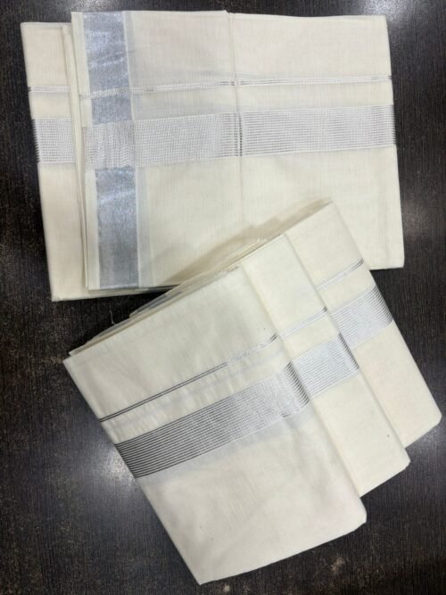 Double 1 1/2' Silver Fancy