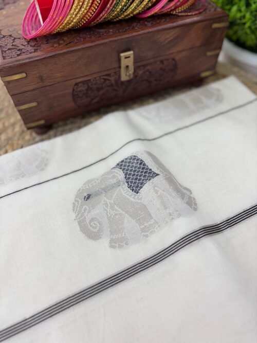 Handloom Elephant Butta Saree