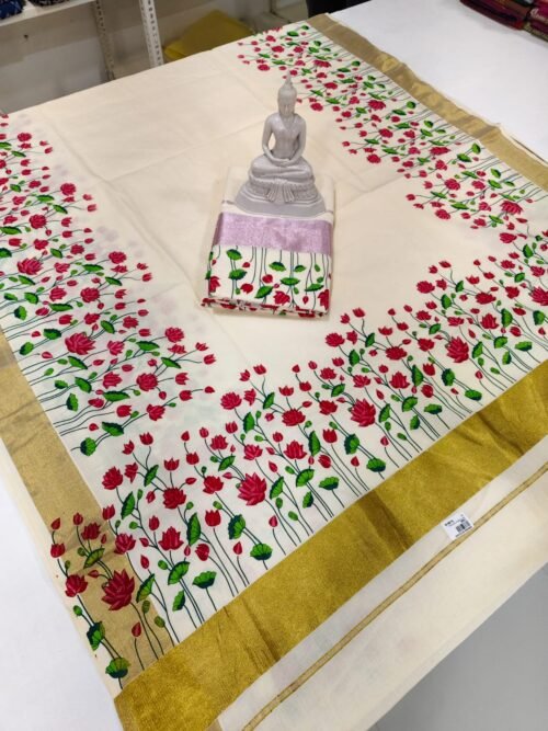 LOTUS VALLI PRINTED SAREE