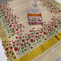 LOTUS VALLI PRINTED TISSUE SAREE