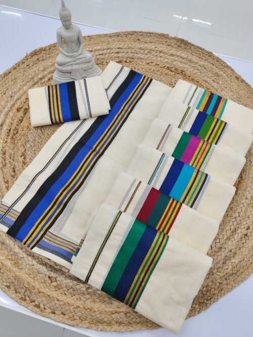 MULTI COLOURED GOLDEN SETMUNDU