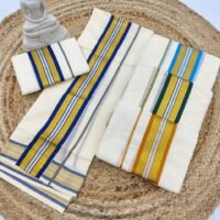 SETMUNDU GOLD SILVER AND COLOURS COMBINED