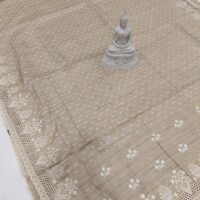 TUSSER CUT WORK SAREE 1