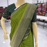 DOTTED GEORGET BANARASSI SAREE