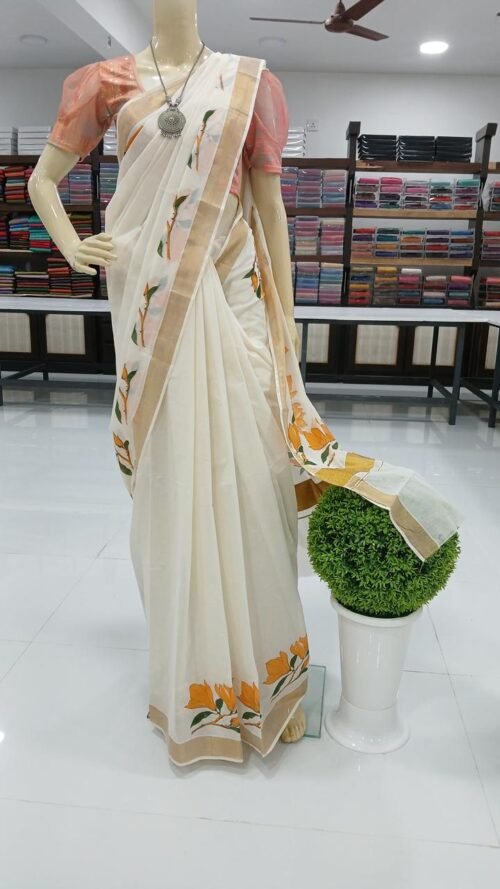 CHEMBAKAM FLOWER PRINT SET SREE