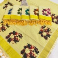TISSUE STRIPES DIGITAL PRINTED SAREE