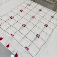 MUL MUL CHECKS EMBROIDERY