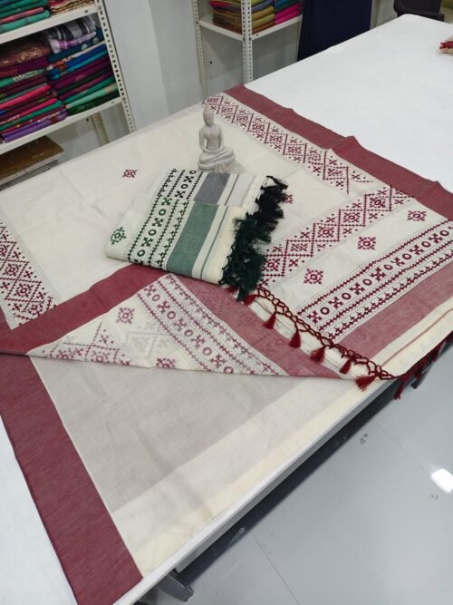 SET SAREE KUTCH WORK