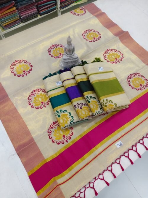 LOUTS TISSUE PRINTED SET SAREE