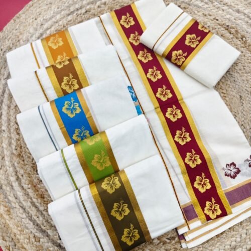 GOLDEN CHEMBARTHI SET MUND
