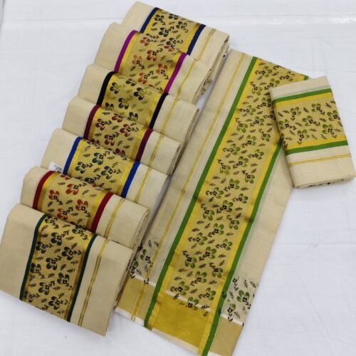 TISSUE FLORAL PRINT WORK